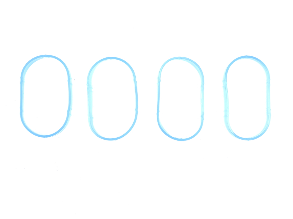 Прокладка коллектора Лада-Ларгус, Logan, Sandero 16 кл. (впускной) комплект 5 шт., силикон (ПТП64)