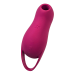 Малиновый вакуум-волновой стимулятор клитора с вибрацией 13,9см Satisfyer Pocket Pro 1