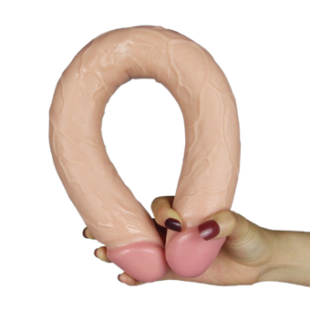 Двухголовый прямой фаллоимитатор Slim Ultra Double Dildo (42,5*4,5 см)