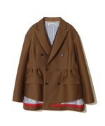 UNDERCOVER ЖАКЕТ КОМБИНИРОВАННЫЙ КОРИЧНЕВЫЙ