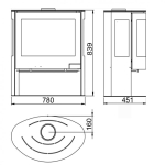 Печь-камин PANADERO Iris