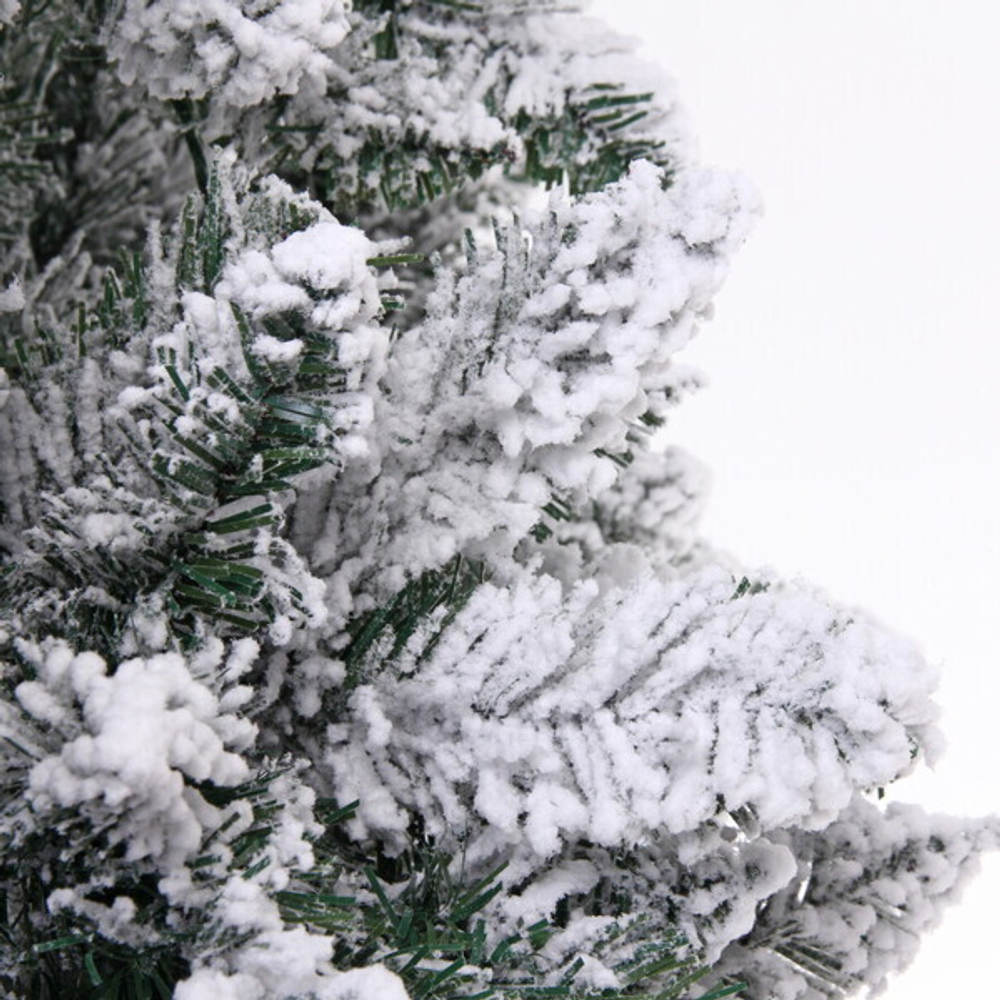 Ёлка «Снежные огни» 210 см, ПВХ с белым напылением 310 ламп LED (1222 ветки)