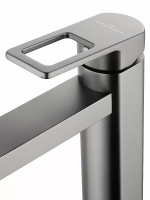 Смеситель для раковины высокий WONZON & WOGHAND FRAME WW-88239010-BGM темный графит