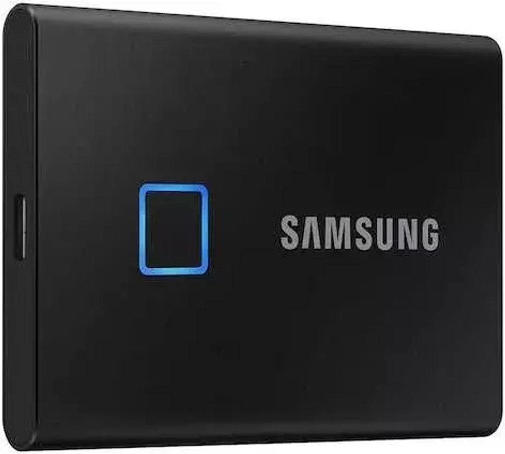 Внешний накопитель SSD USB3.0 1.8" 1000Gб SSD Samsung T7 Touch ( MU-PC1T0K/WW ) USB 3.2 Type C Черный