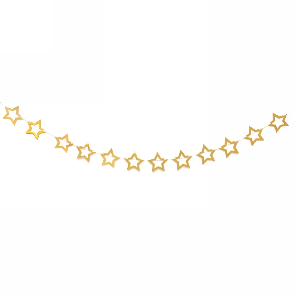 Растяжка 2 м 7см «Звезда» , золото