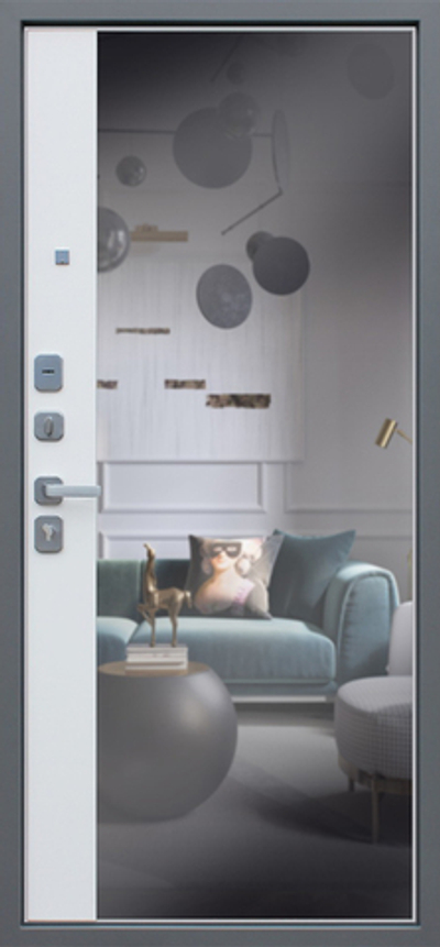 Стальная дверь "Челси" с зеркалом