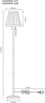 Торшер Marriot A5039PN-1CC