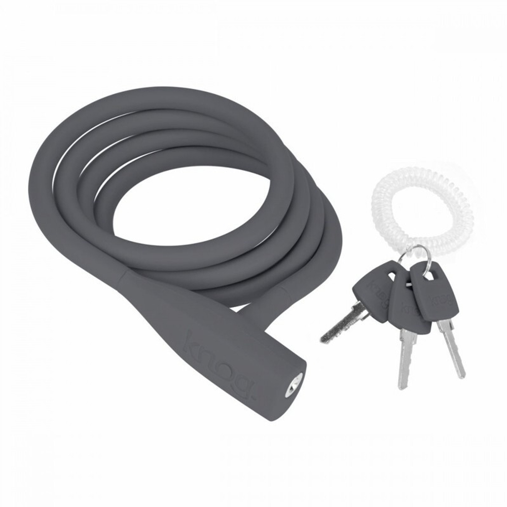 Велозамок Knog Party Coil черный (Black)