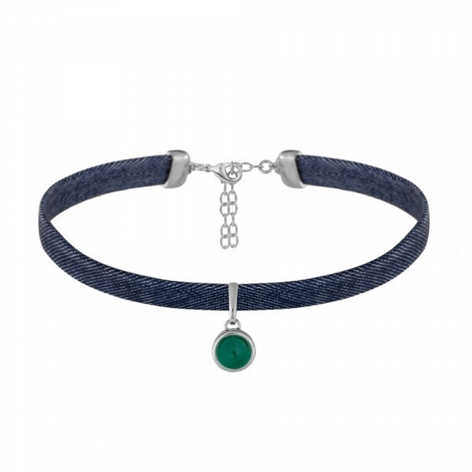 Чокер Possebon Green Agate B0113.17 G/S