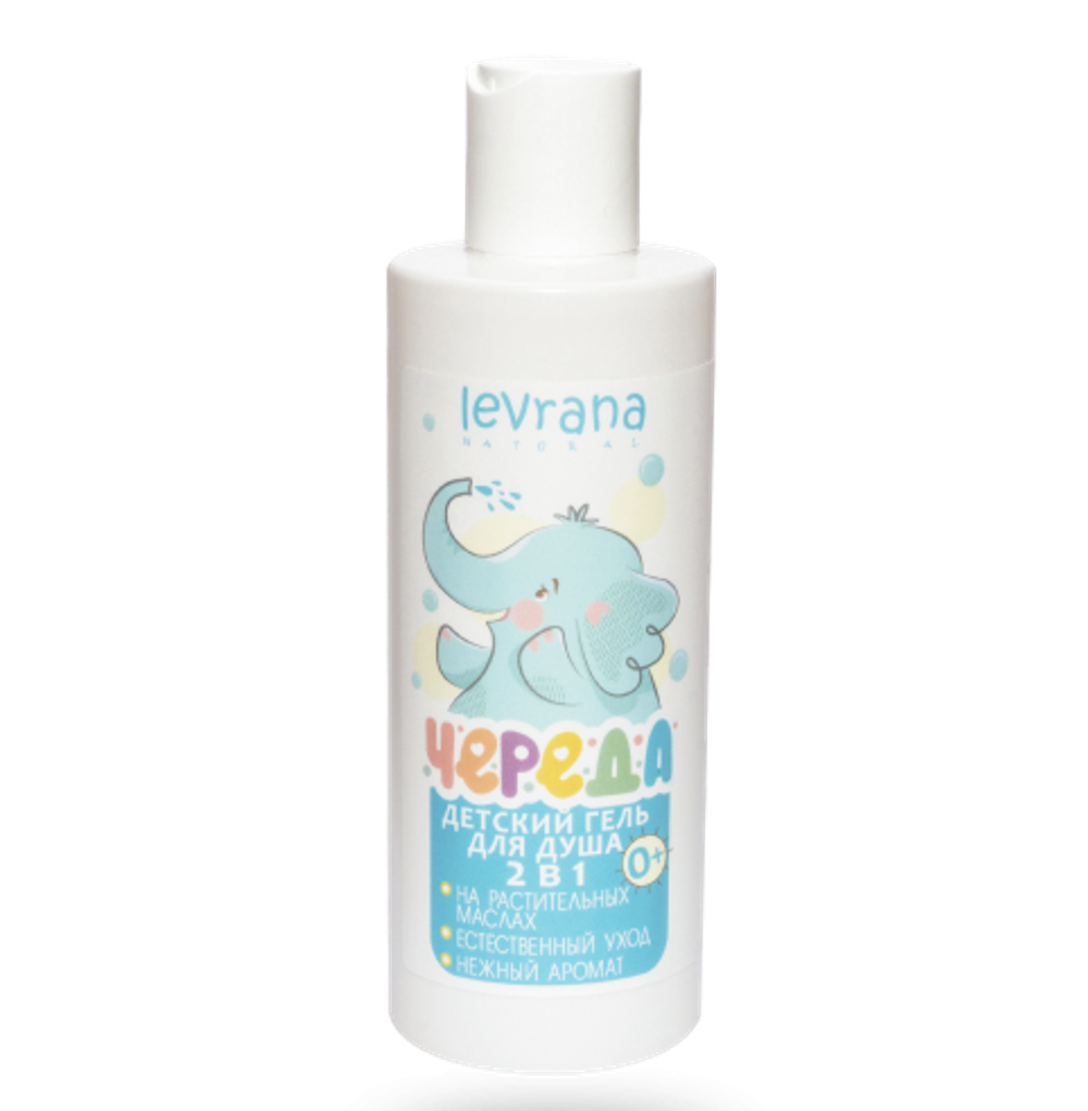 Гель для душа Череда 2в1, ТМ LEVRANA