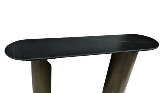 Консоль Leadi, 120х40 см, черная керамика