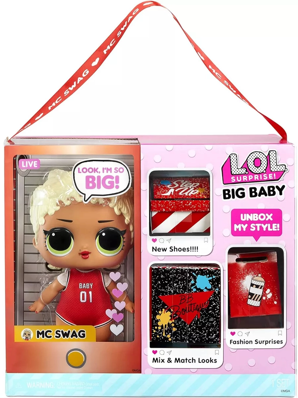 Набор большая кукла малышка Лол Lol Big B.B. Swag оригинал