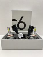 HB3 9005 / Автомобильные светодиодные лампы, HB3 9005, 36W, 3800 Lm, 12 вольт, LED Headlight C6, Серия СИ Шесть, TG (2 шт. / комплект)