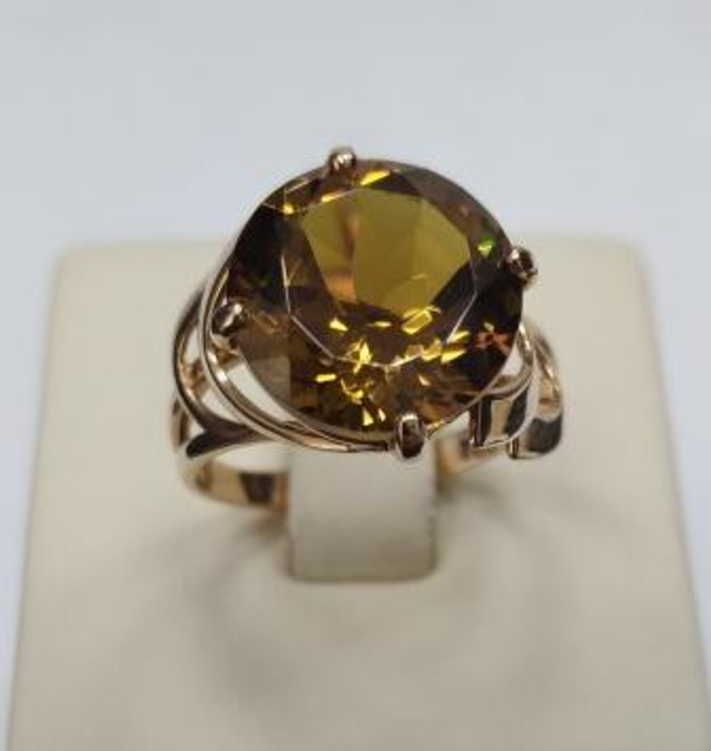 Кольцо из золота с султанитами