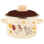 Кастрюля эмалированная 4л «Подворье» Appetite 6RD201M