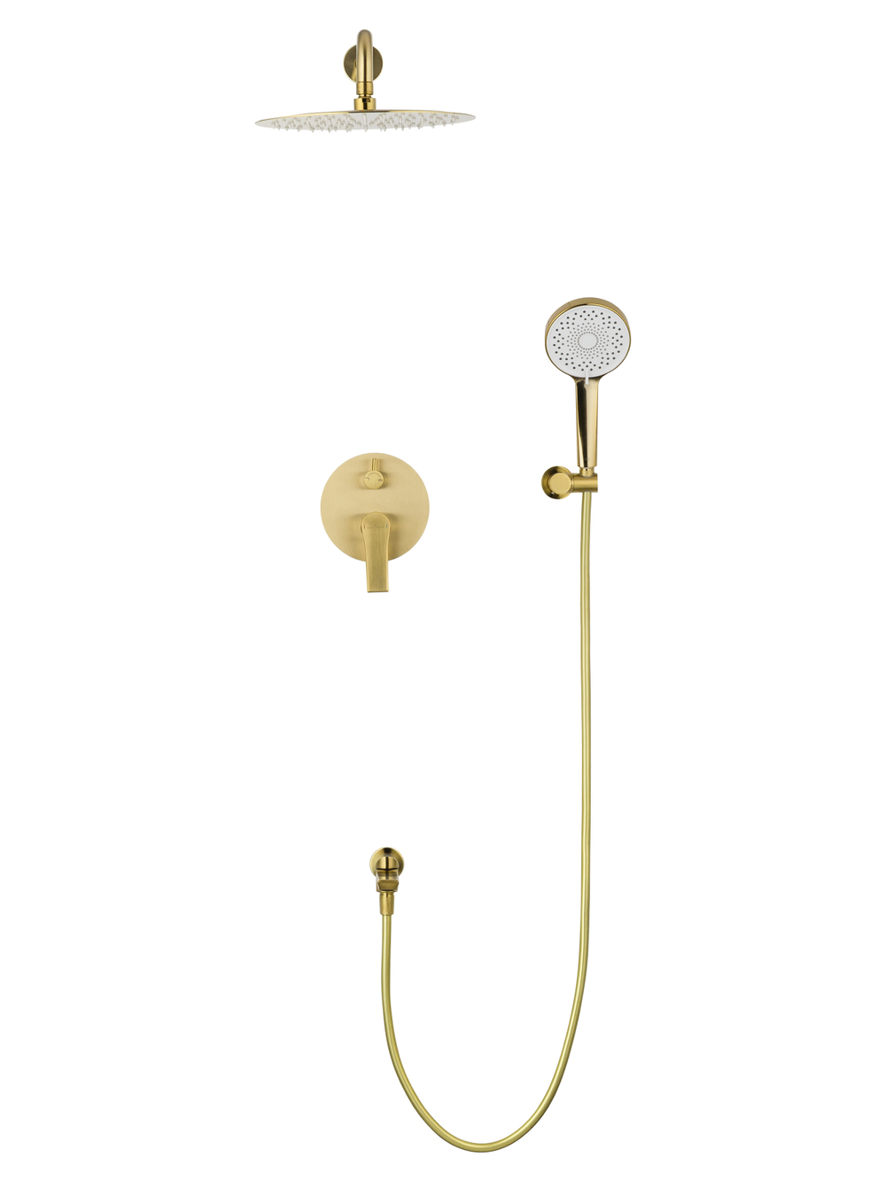 Душевая система встраиваемая WONZON & WOGHAND BRILLIANT, Брашированное золото (WW-88939079-BG)