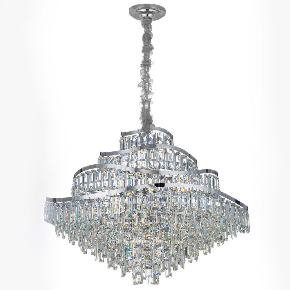 Citilux NAIAD CL315191 Люстра хрустальная подвесная Хром