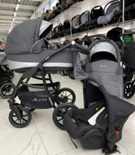 Коляска  ALFA Ecco (3 в 1) (RIKO BASIC) 01 графит-серый