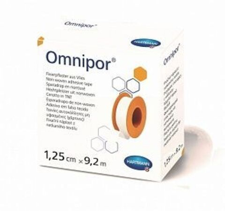 OMNIPOR - фикс.пластырь из нетканого матер. /белый/: 1,25см х 9,2м; 24шт.