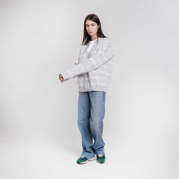 Кардиган Logo Pattern Серый - фото 6