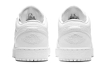 Jordan 1 Low Triple White Tumbled Leather GS