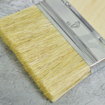 Кисть плоская 4" 100мм искусственная щетина, деревянная ручка