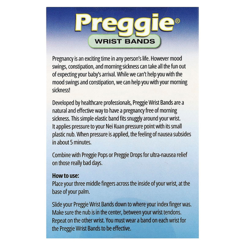 Preggie, ремешок для запястья, розовый, 4 шт.