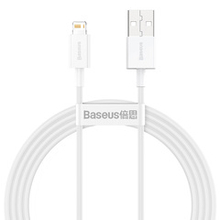 Lightning Кабель Baseus Superior Series Fast Charging Data Cable USB to iP 2.4A 1.5m - White