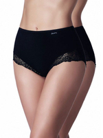 Набор из 2 высоких трусиков-слип Esencial (Размер: L) (Цвет: кофейный)