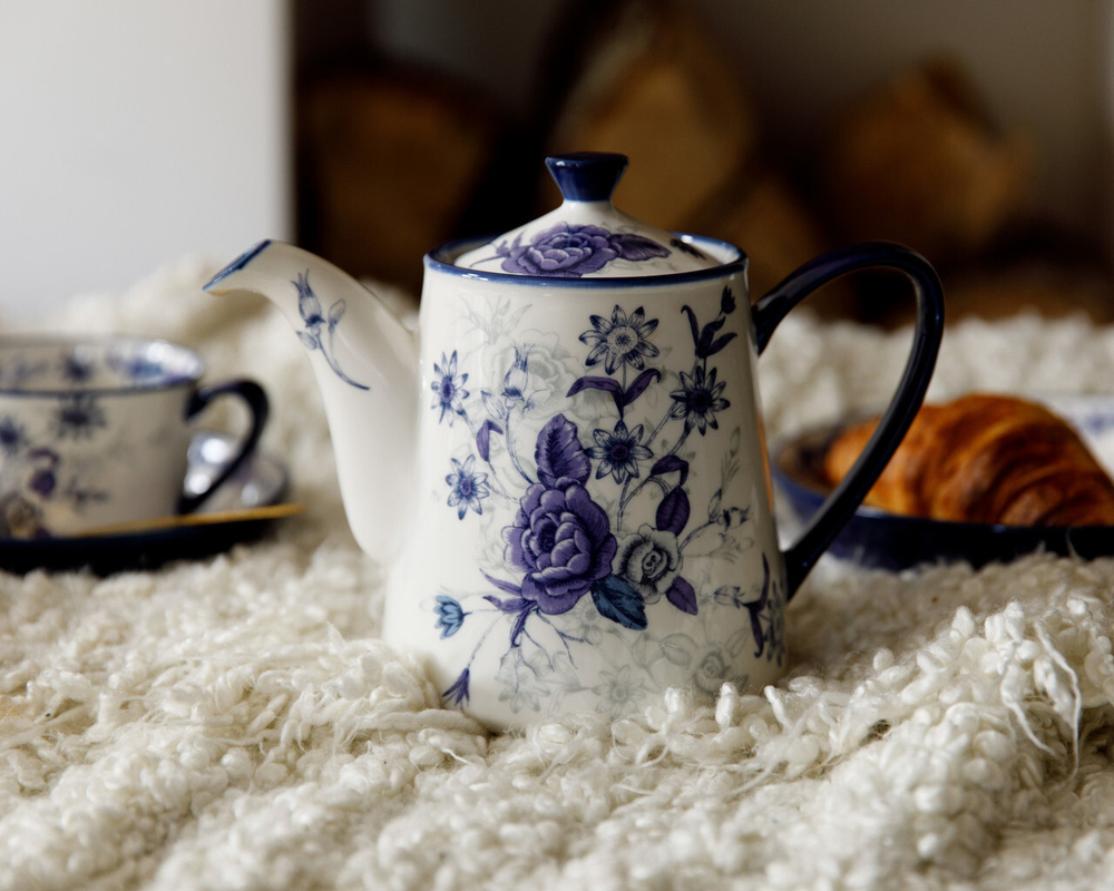 Kitchen Craft Чайник London Pottery 900 мл Голубая роза