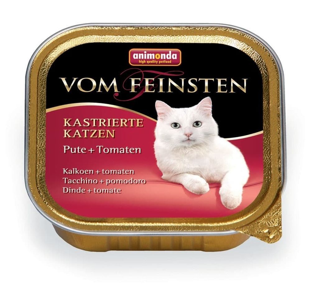 Animonda Консервы VOM FEINSTEN for castrated cats с индейкой и томатами д/кастрированных кошек 100 г