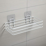 Полка подвесная 25*11,5*4,5см "White" на самоклеящейся основе