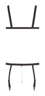 Комплект эластичная сбруя-бикини Bad Kitty Strap Bikini (Цвет: черный)