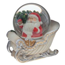 GAEM Фигурка декор в стекл шаре "Дед Мороз", D6 см, L9,5 W7 H9,5 см, 2в.