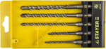 STAYER 5 шт: 5/6x110, 6/8/10х160 мм, Набор SDS-plus буров, Professional (2930-H5)