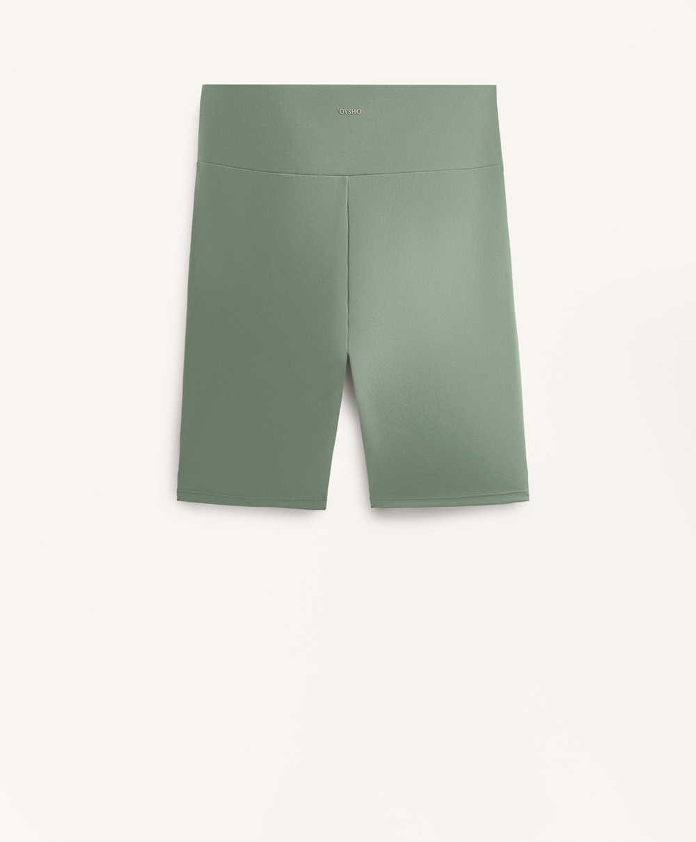 OYSHO Легинсы-велосипедки Comfortlux с высокой посадкой длиной 20 см, бледно-зеленый