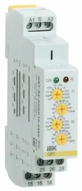 Реле циклическое ORT. 2 конт. 12-240 В AC/DC IEK ORT-S2-ACDC12-240V