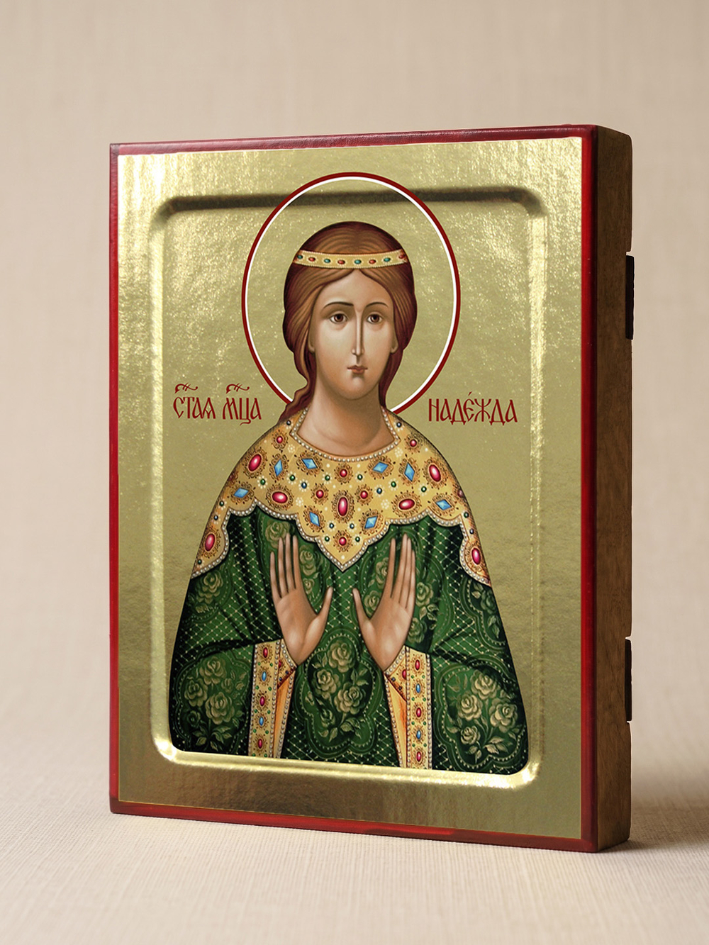 Икона Надежды, мученицы на дереве: 125 х 160 (Синопсисъ)