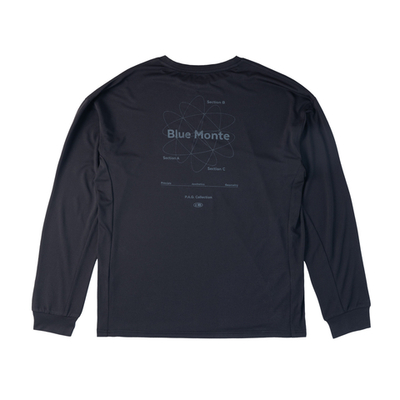 Лонгслив Nothomme Blue Athletic Casual Reflective Crew Neck Long-Sleeve Tee