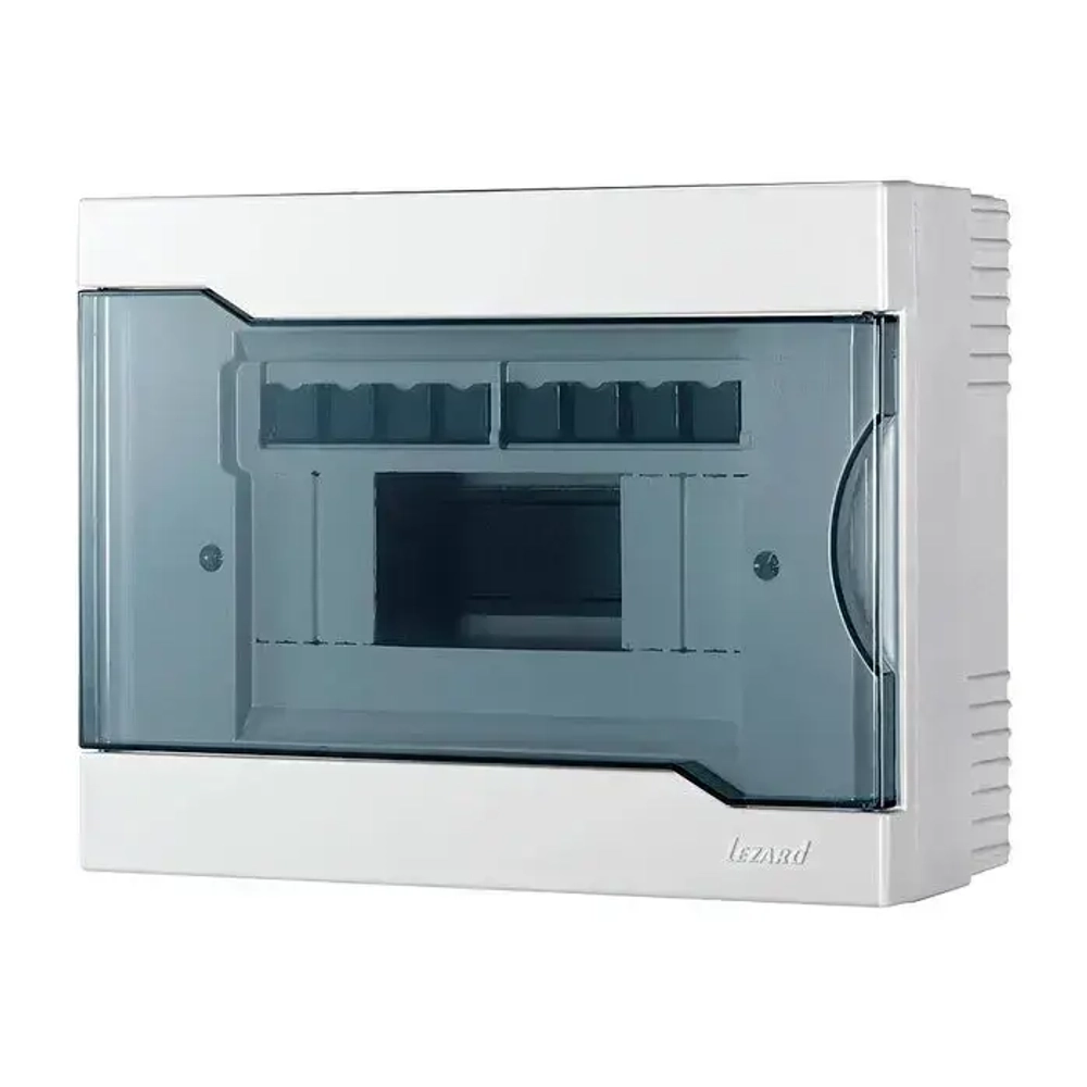 Бокс с прозрачной крышкой ЩРН-П-8 для наружной установки 8-и модульных устройств