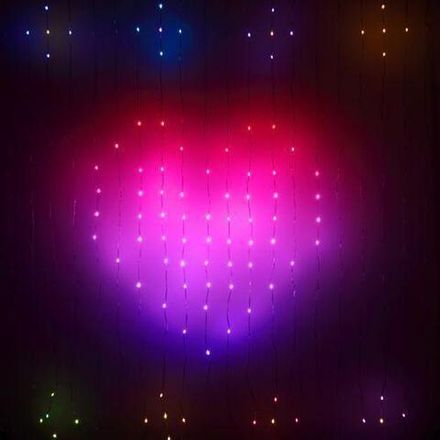Гирлянда светодиодная ERASG -02 умная "Занавес" RGB 2х2м управление через мобильное приложение Эра Б0060433