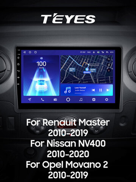 Teyes CC2 Plus 10,2"для Renault Master, Nissan NV 400  2010-2020