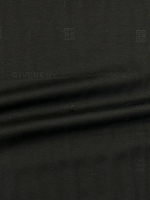 Трикотаж вискоза с п/а и эластаном Givenchy с фирменным логотипом черный