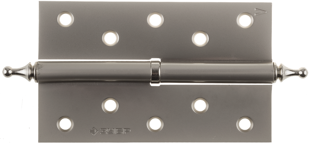 37605-125-4L Петля дверная разъемная, 1 подшипник, цвет мат. никель (PN), левая, с крепежом, 125х75х2,5мм,2шт