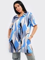 Туника-рубашка хлопок большие размеры