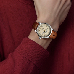 ZEPPELIN Automatic Mechanical Movement 50 meter Water Resistance Men"s Watches Watch Yellow Watch Dial