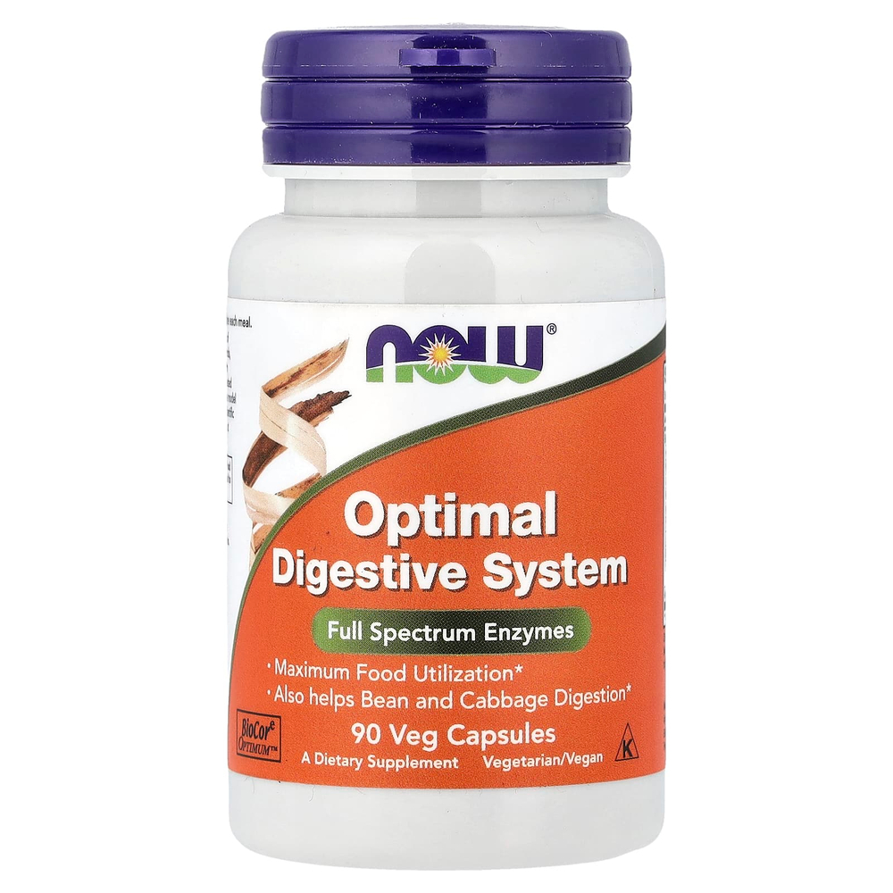 NOW Foods, Optimal Digestive System, 90 растительных капсул