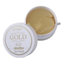 Патчи гидрогелевые для глаз EGF и золото Petitfee Hydro Gel Eye Patch Premium Gold&EGF 60шт