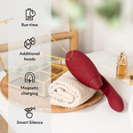 Бесконтактный клиторальный стимулятор Womanizer Duo 2 бордовый