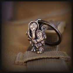 Брелок для ключей "Сталкер" , латунь